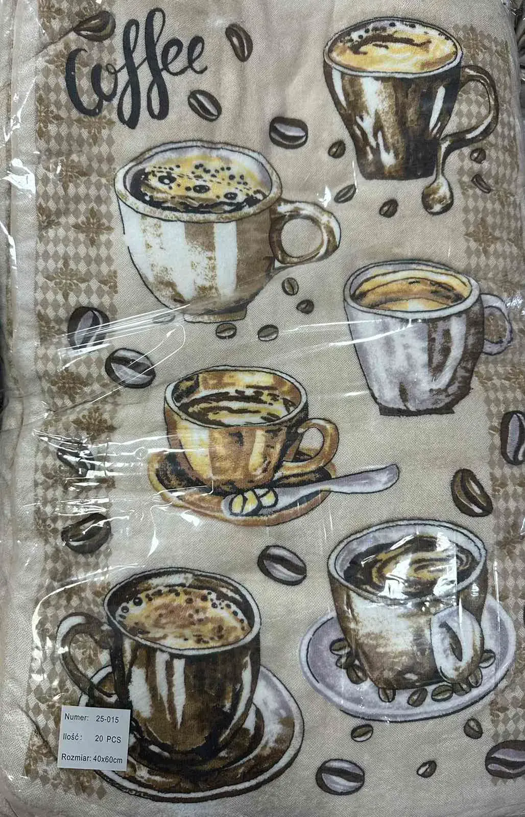 Ścierki do Kuchni 40/60 z motywem Coffee