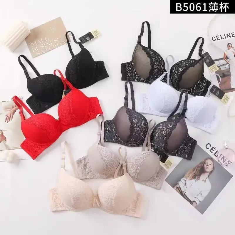 Biustonosz damski B501 push-up koronka różne kolory