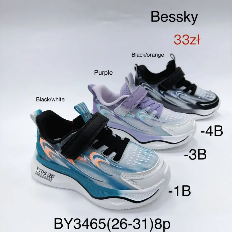 TRAMPKI DZIECIĘCE Bessky BY3465 rozmiary 26-31 na rzepy