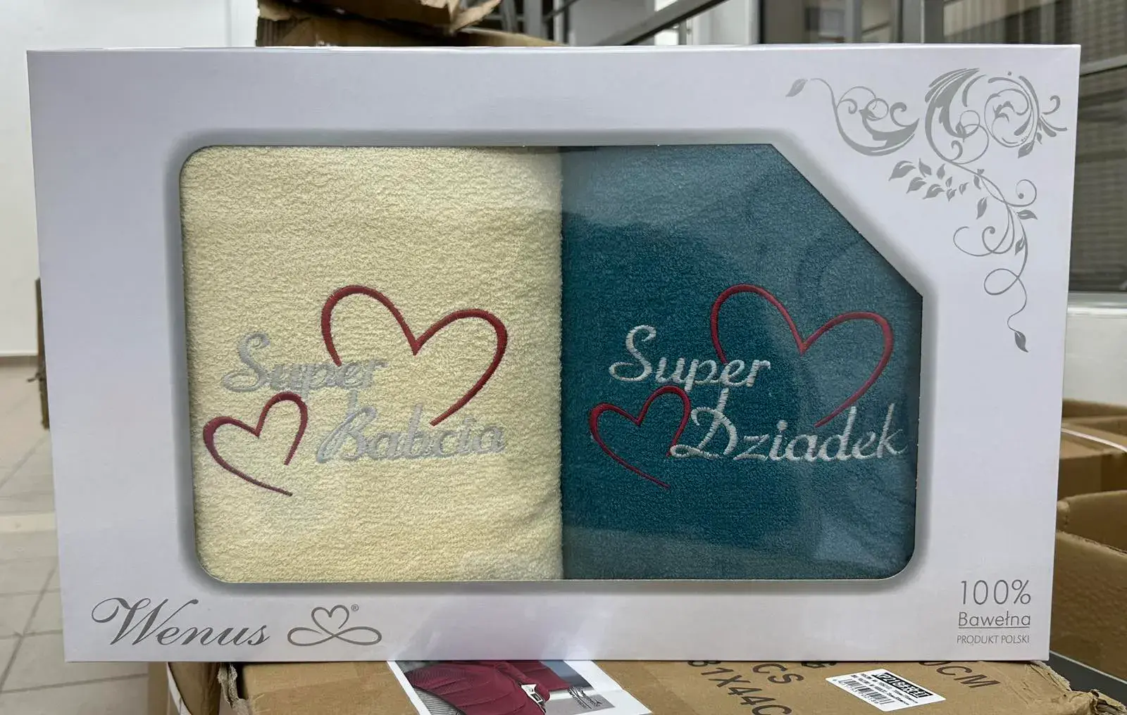 Ręczniki Babcia & Dziadek 2PCS 70/140 Venus 100% bawełna