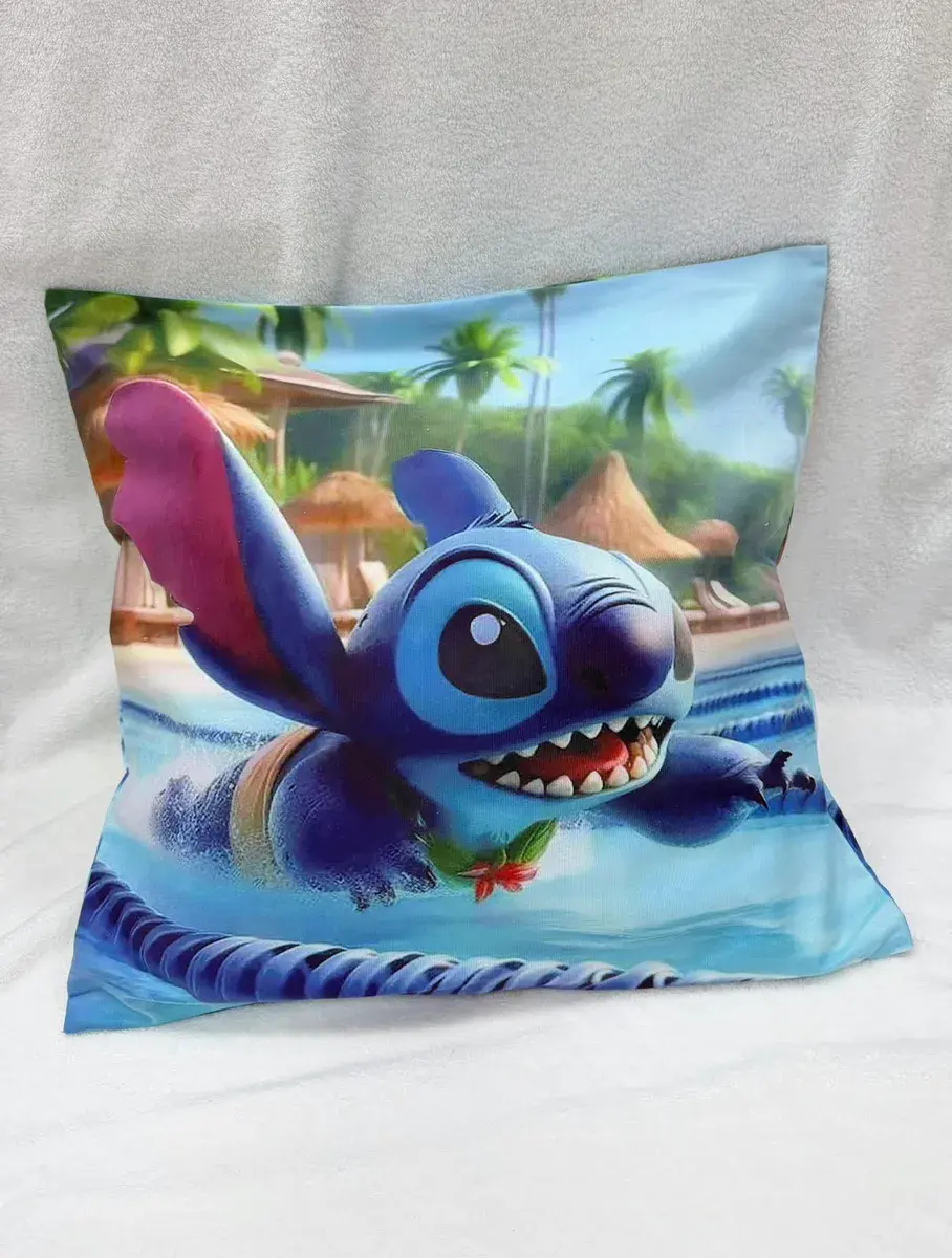 Poszewka na poduszkę 45x45 cm z nadrukiem postaci Stitch