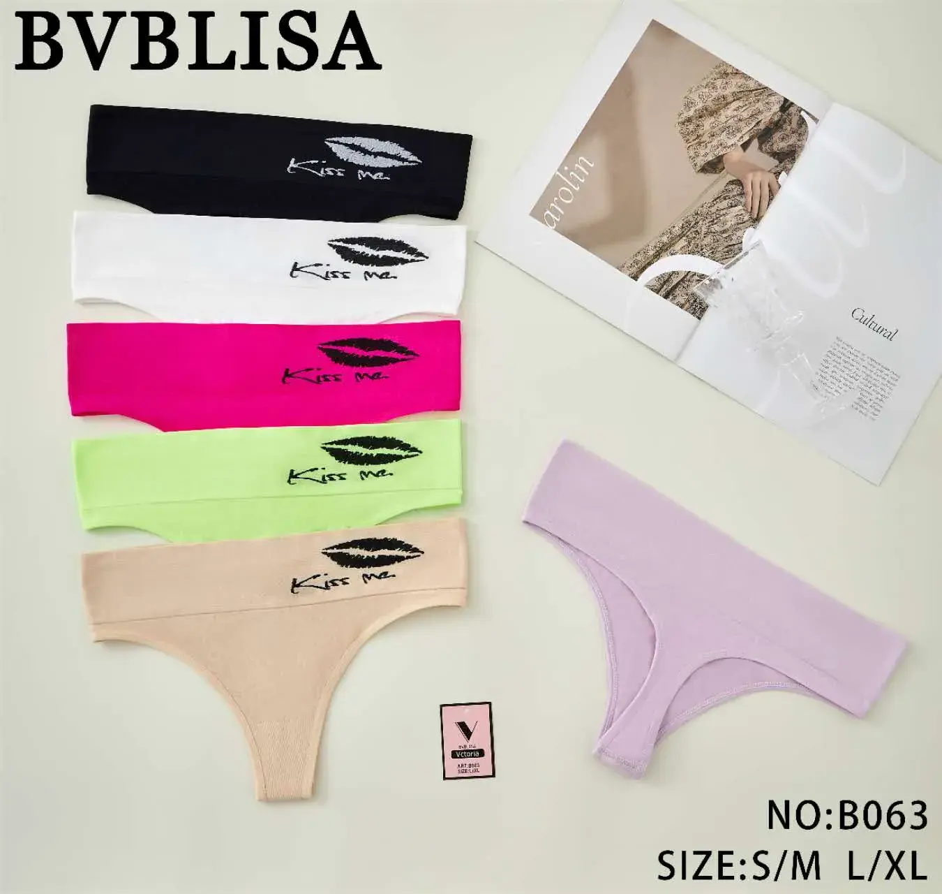 Majtki damskie Kiss Me BVBLISA NO:B063 S/M/L/XL