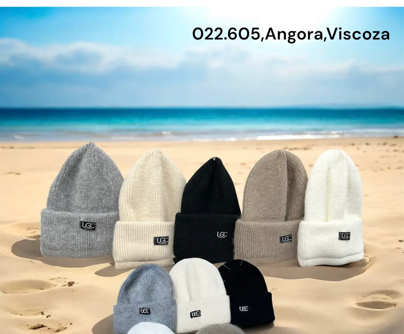 Czapki damskie UGG 022.660 Anfora Viscosa różne kolory