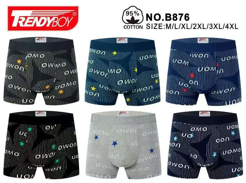 Bokserki męskie Trendy Boy 95% bawełna M-5XL NO.B876