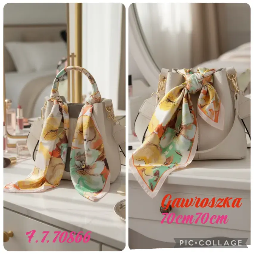 Chusta Damska Kwiatowa 100x100cm Gawroszka