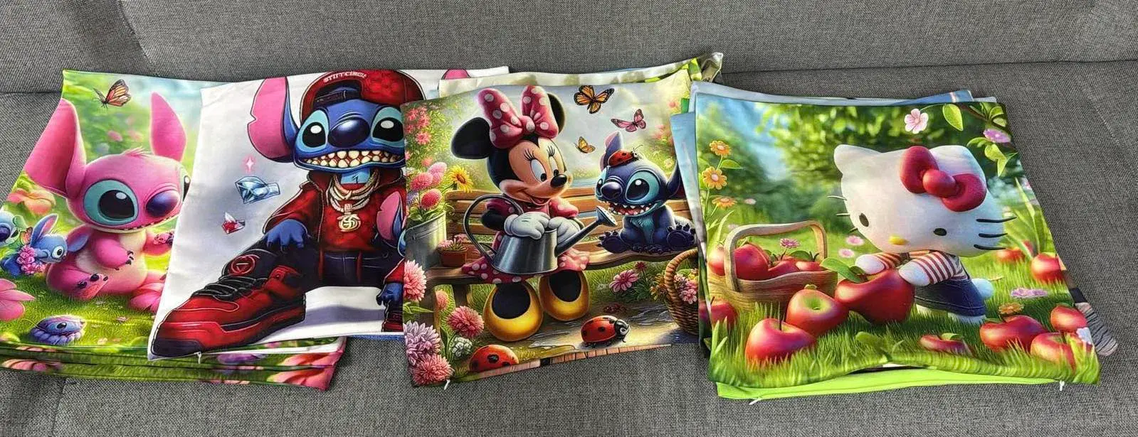 Poszewka 40x40cm Disney Stitch Minnie Hello Kitty