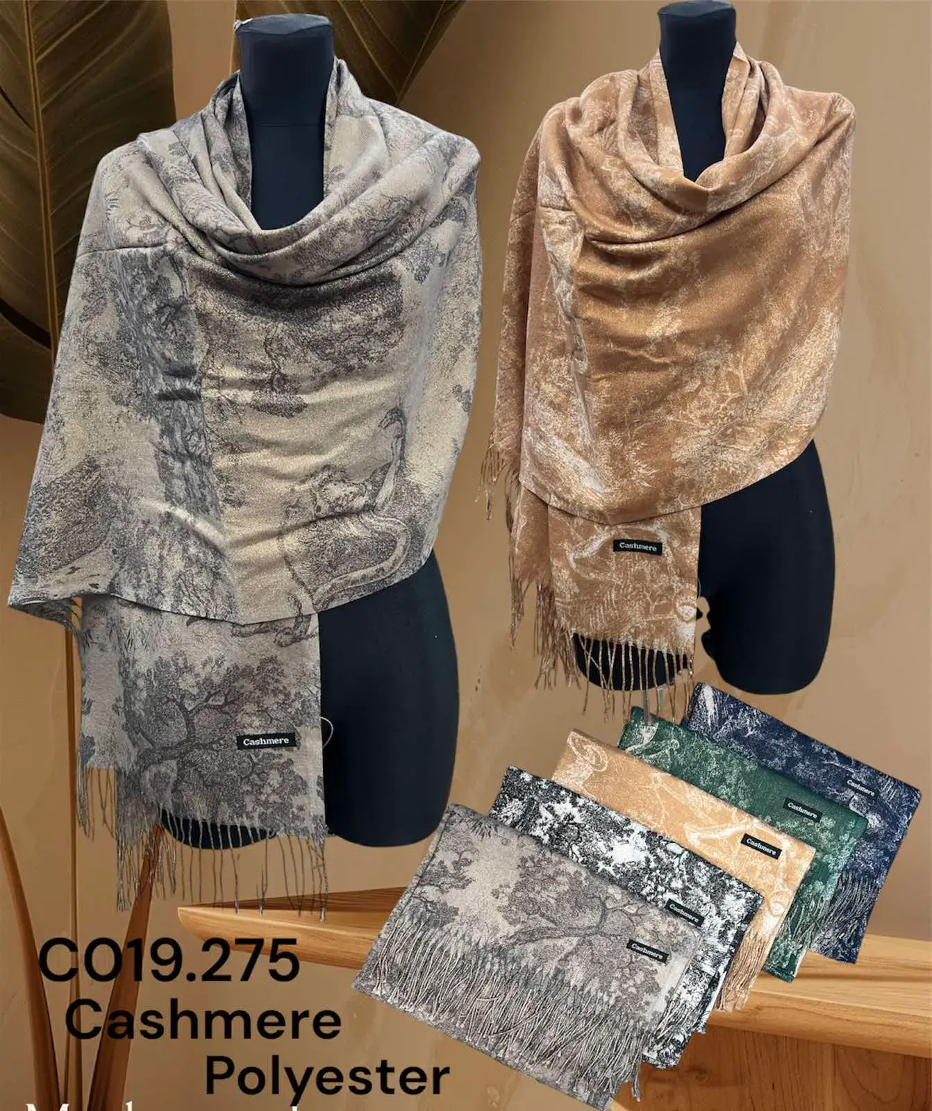 Szaliki damskie C019.275 Cashmere Poliester