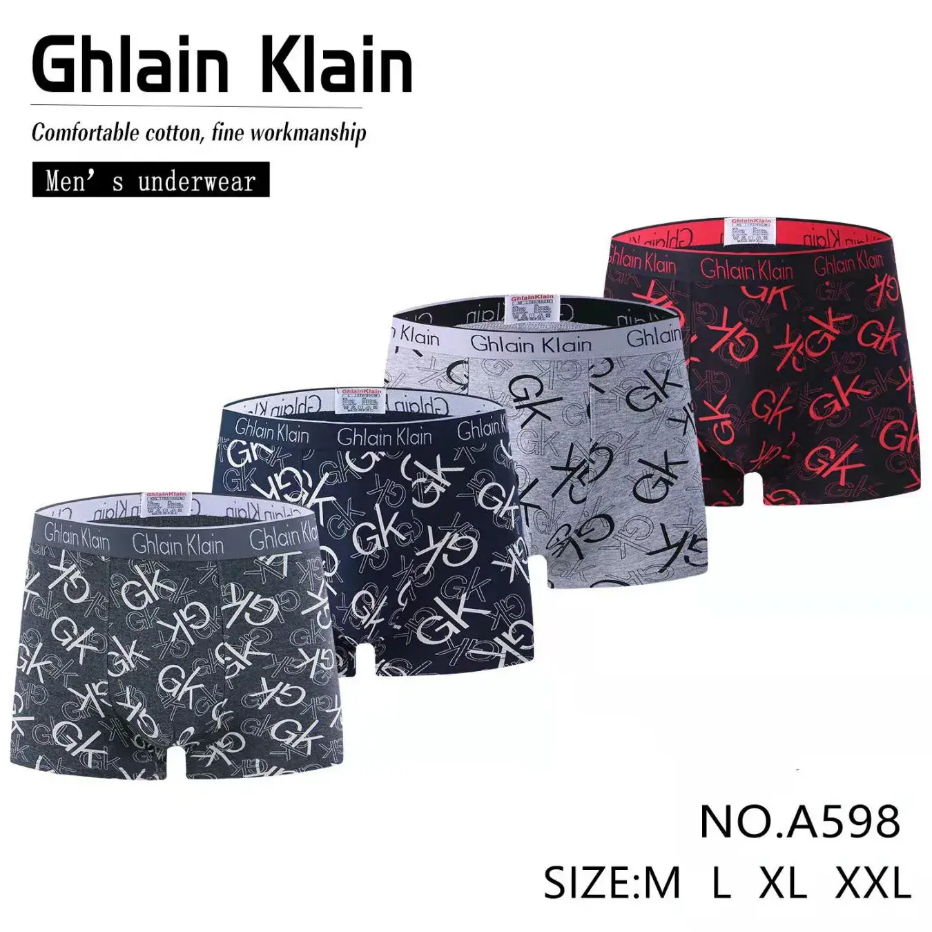 Bokserki męskie Ghlain Klein Size M L XL XXXL