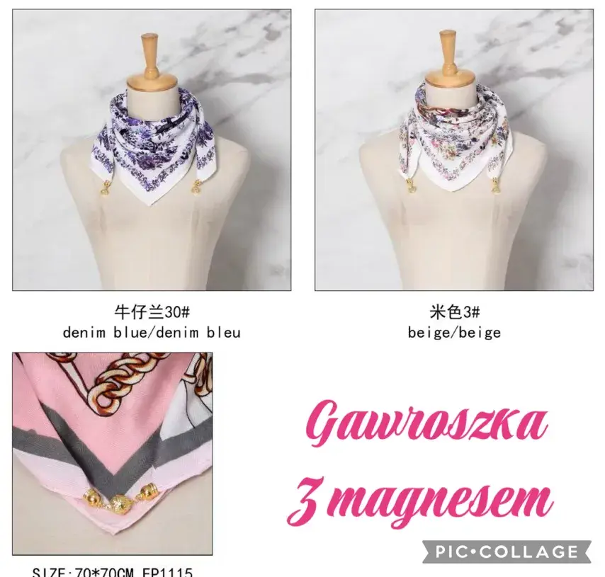 Chusta Damska z Magnesem Gawroszka 3 z Magnesem