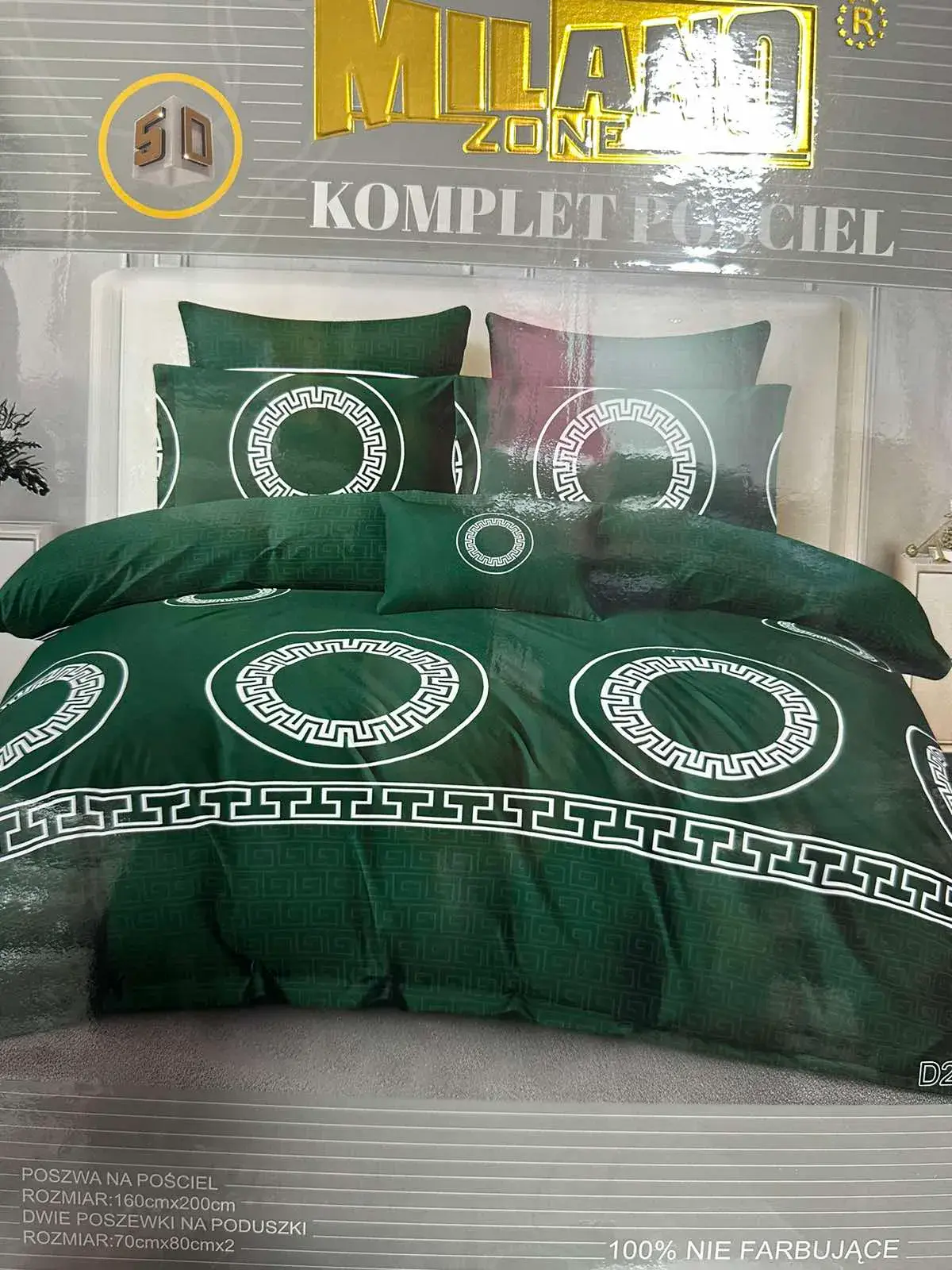 Komplet Pościel 3cz Milano 160/200 Zielony