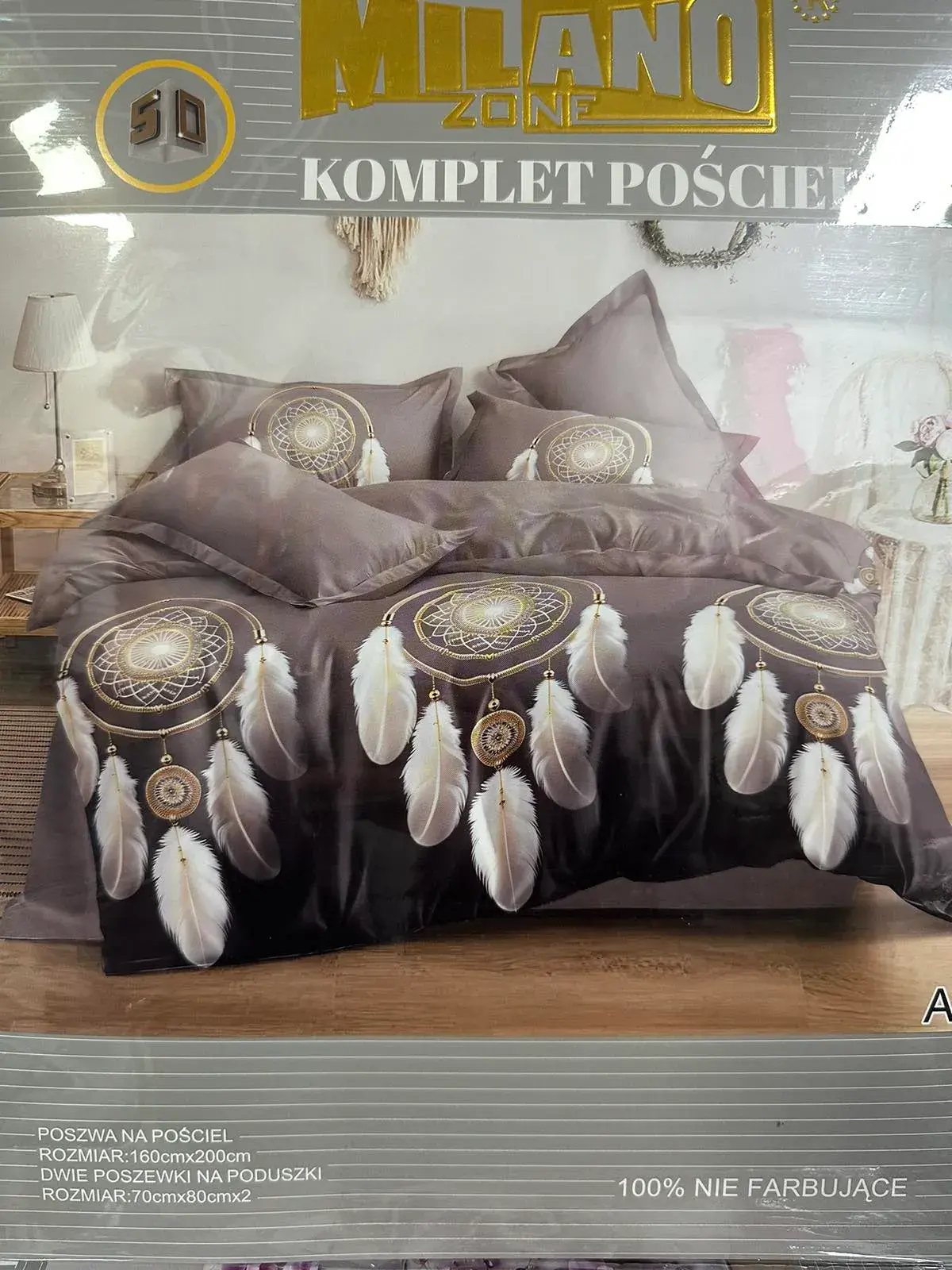 Komplet Pościeli 3el. Milanoando 160/200 szary