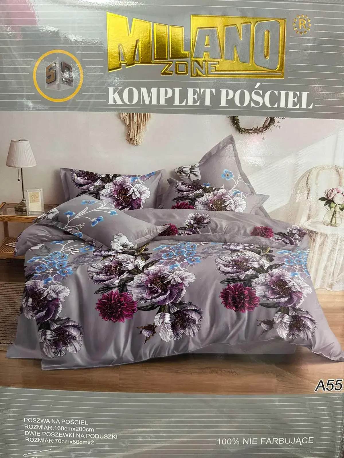 Komplet Pościel 3cz Milano Zone 160/200 A55