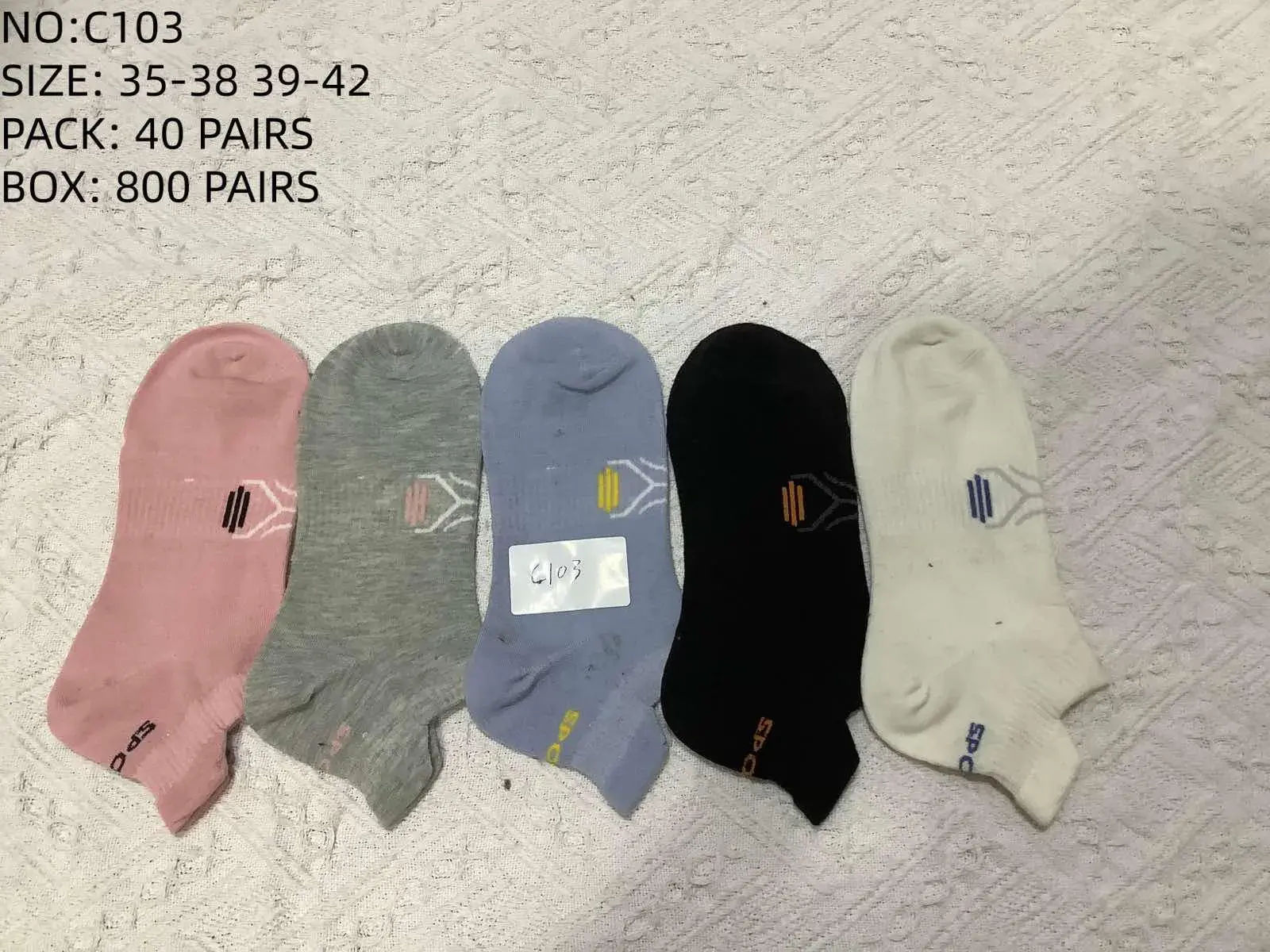 Skarpetki damskie rozmiar 35-42 PACK 40 par