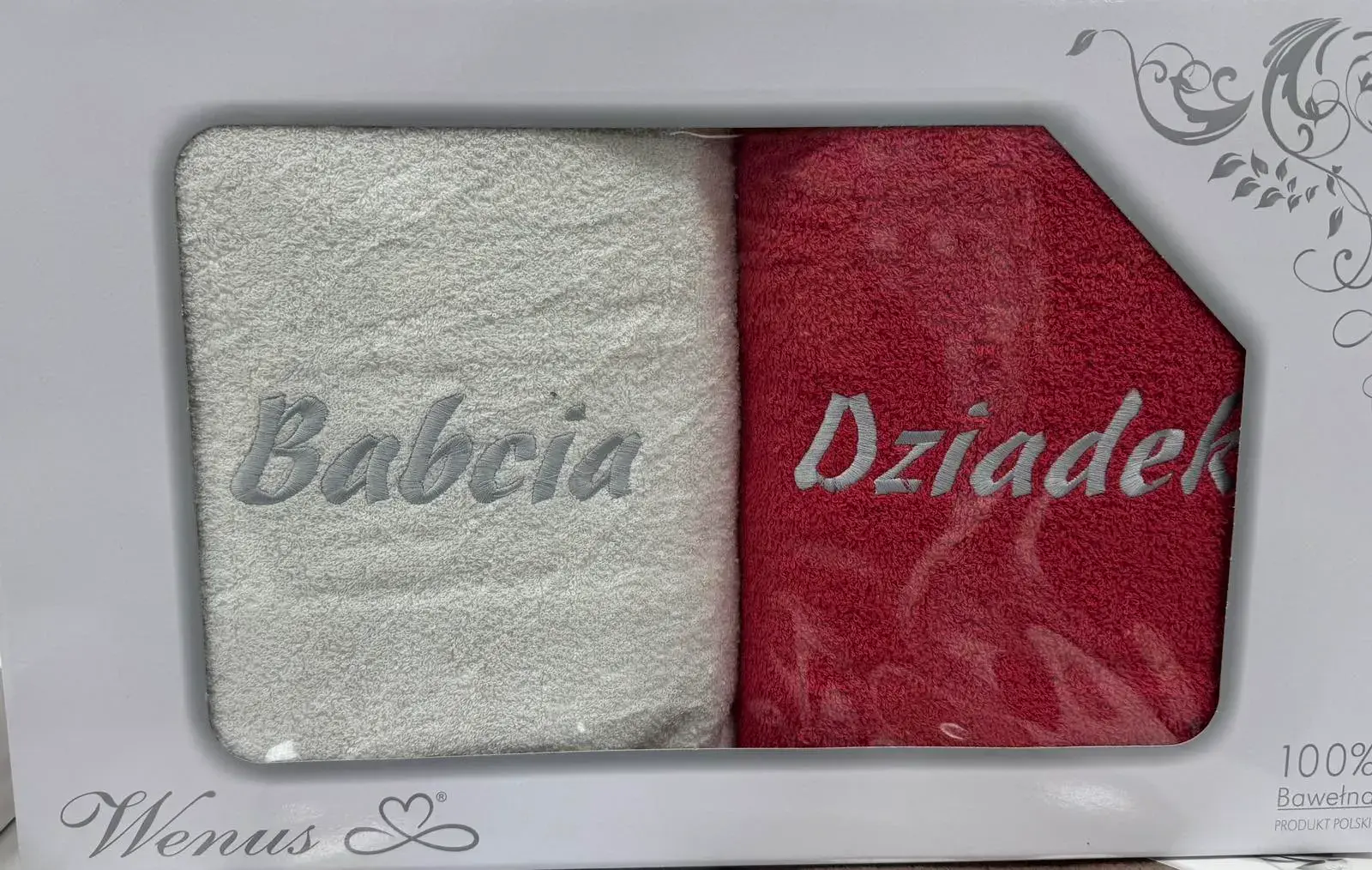 Ręczniki Babcia & Dziadek 70/140 100% Bawełna