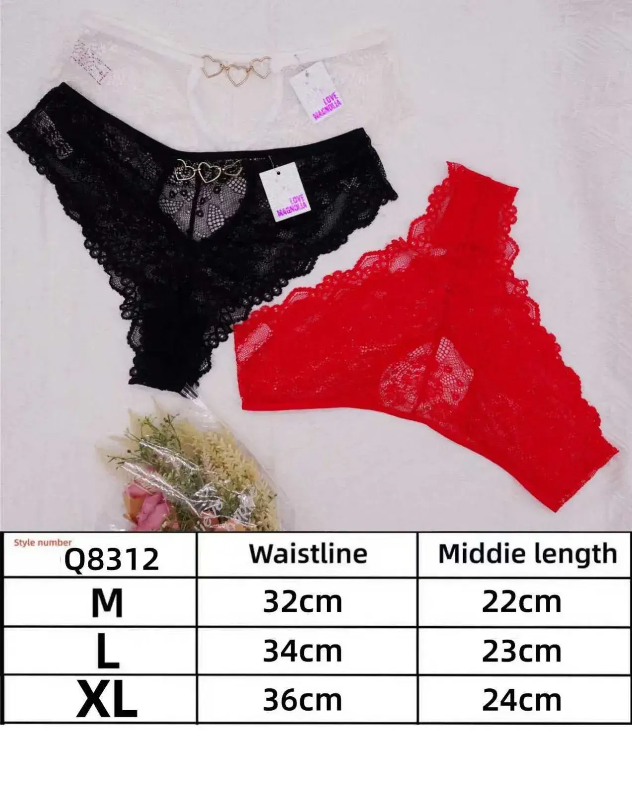 Majtki damskie koronkowe Q8312 M/L/XL