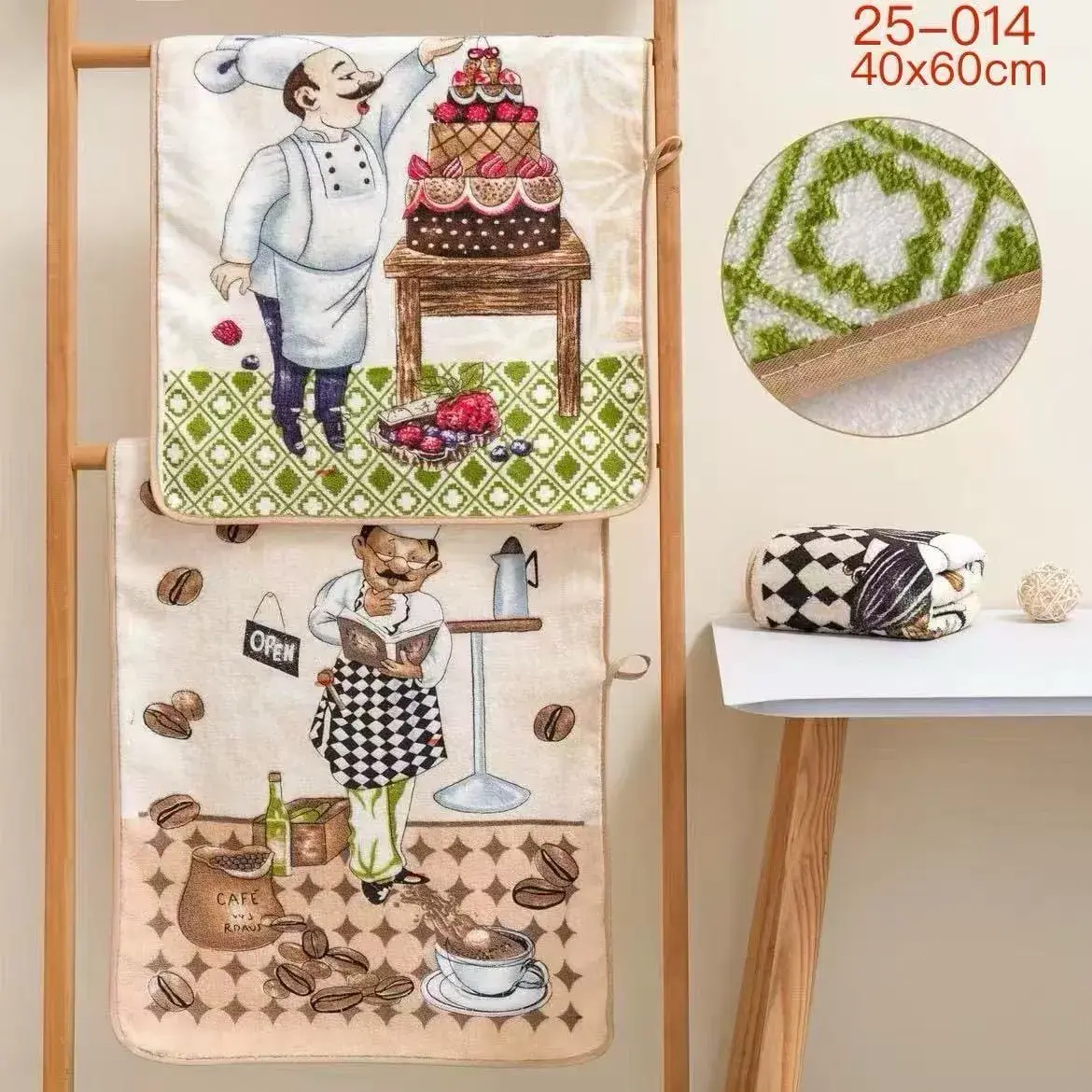 Ręczniki kuchenne z mikrofibry 40x60cm 2 szt