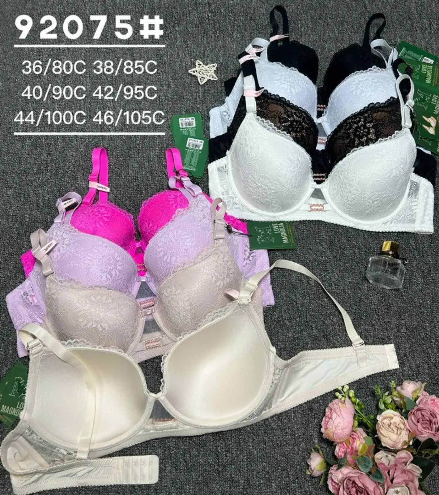 Biustonosz damski koronkowy 36/90C 38/95C 44/90C 46/105C