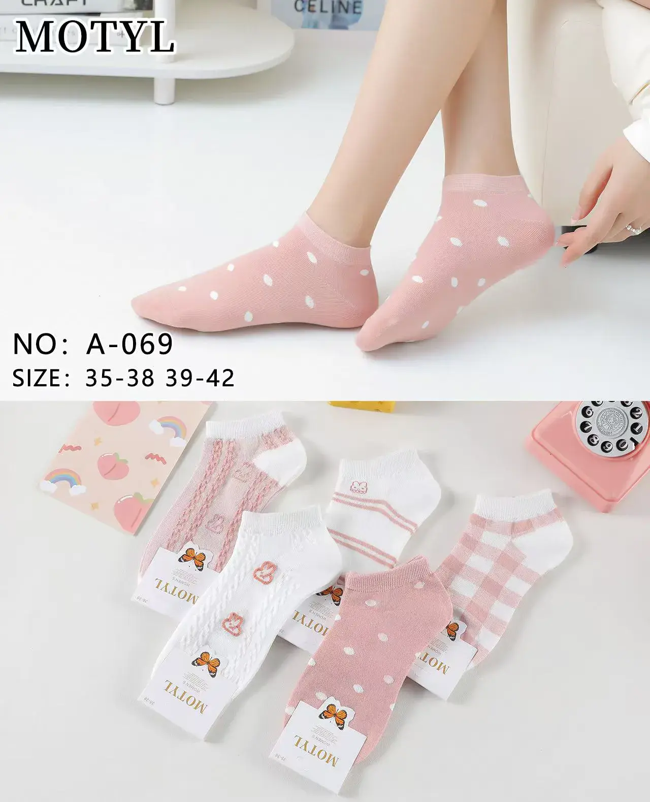 Skarpetki damskie COTYL 35-38/39-42 NO: A-069