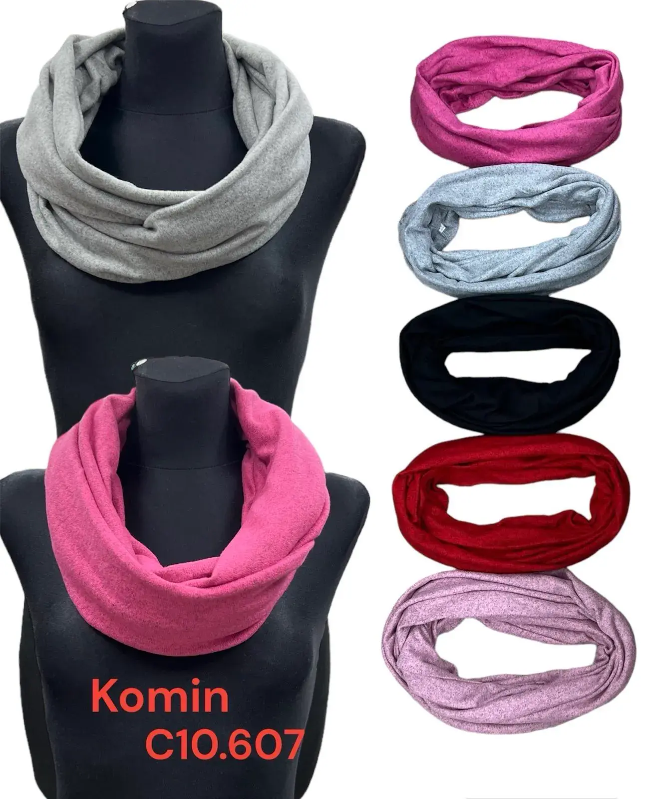 Komin Damski Melange 6 kolorów