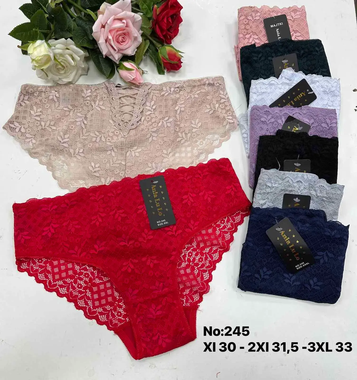 Majtki damskie koronkowe No.245 31-3XL