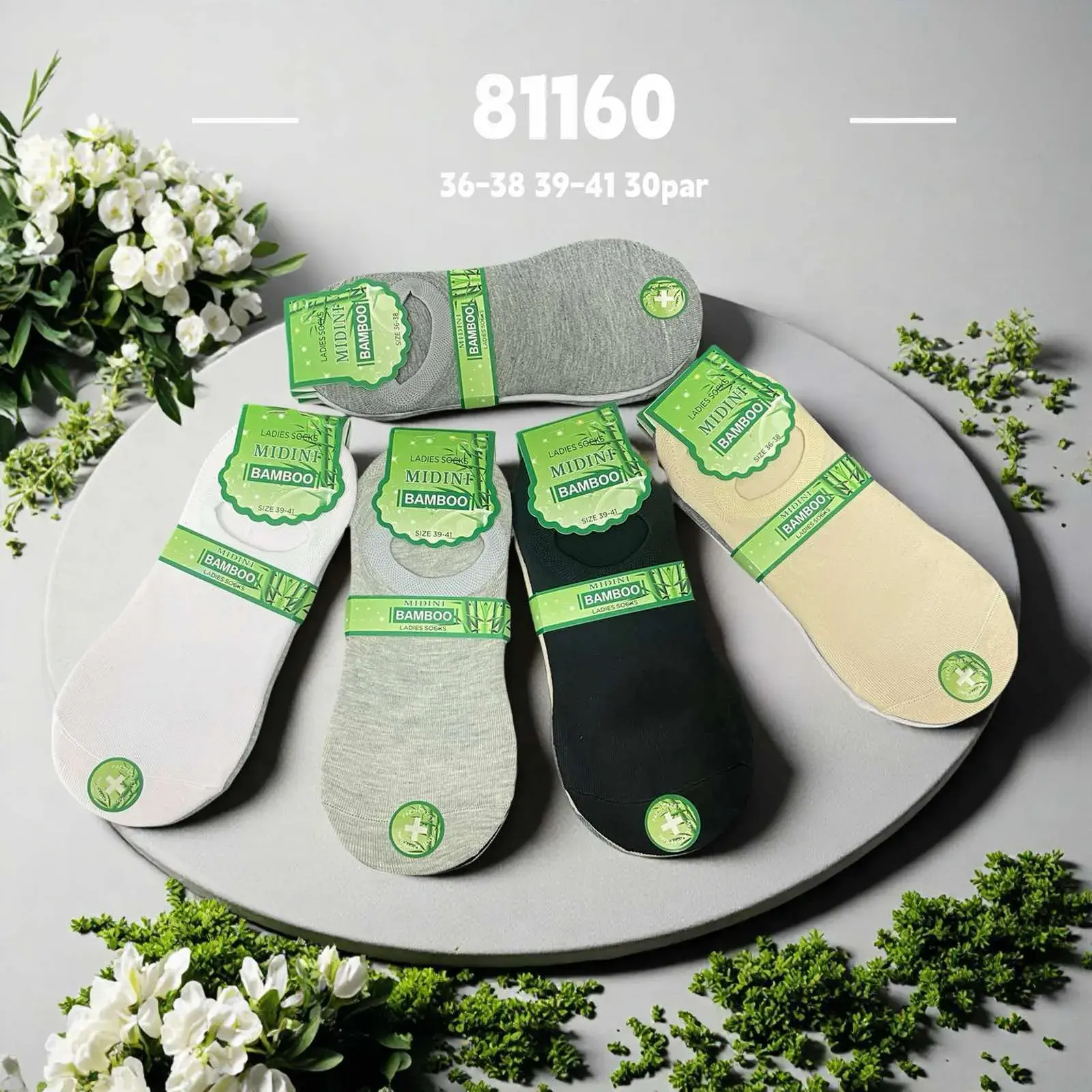 Skarpetki damskie bambusowe 36-38, 39-40, 30 par