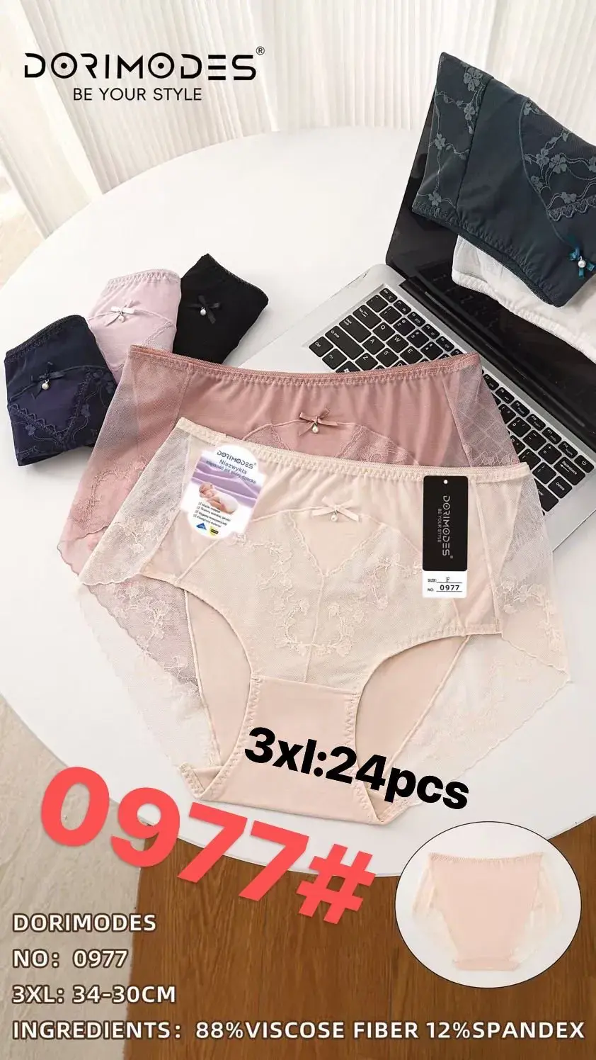 Majtki damskie 3XL DORMODES różowe/czarne/fioletowe