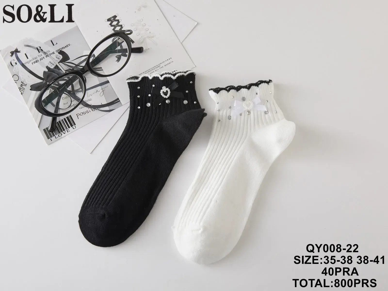 Skarpetki damskie SO&LI QY0082-41 rozmiar 35-38-41