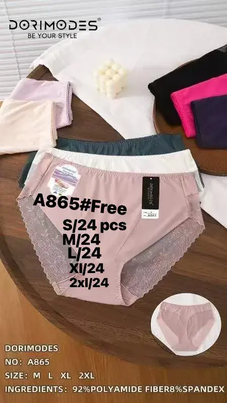 Majtki damskie A865 różowe L, M, XL, XXL