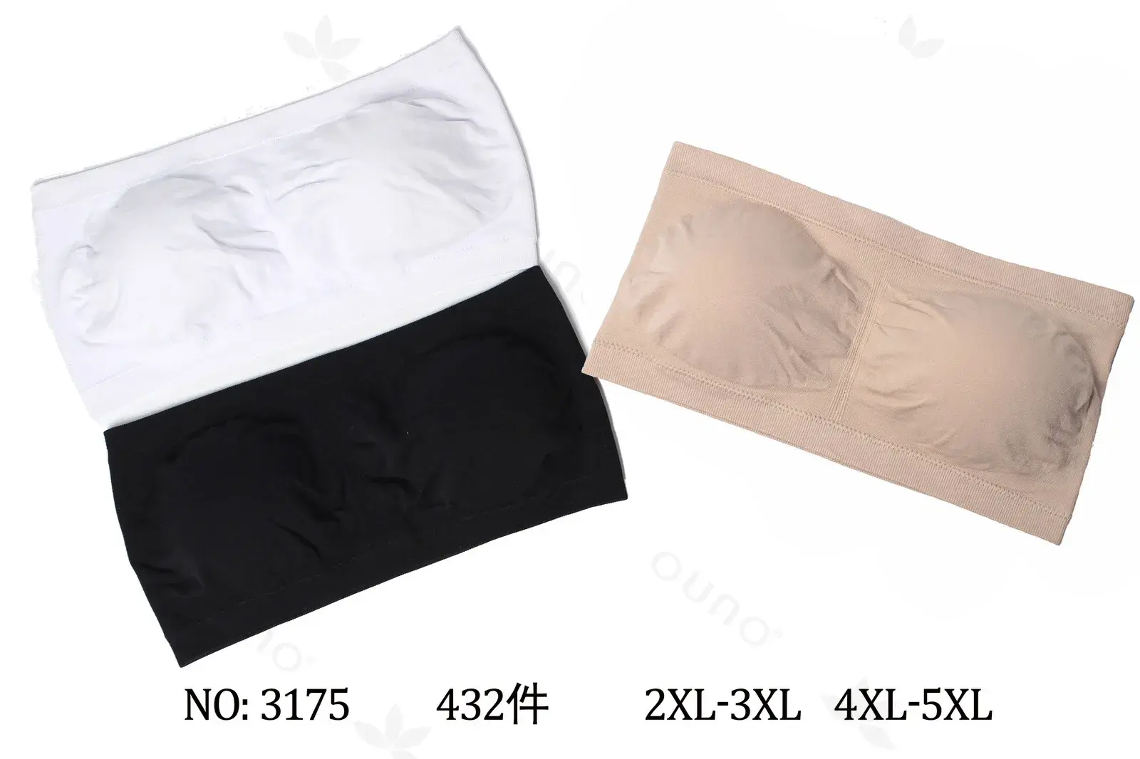 Biustonosz damski bezszwowy XL-5XL, NO:3175,