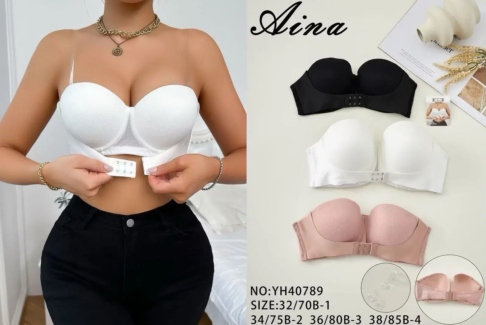 Biustonosz damski push-up Aina NO:Y40789