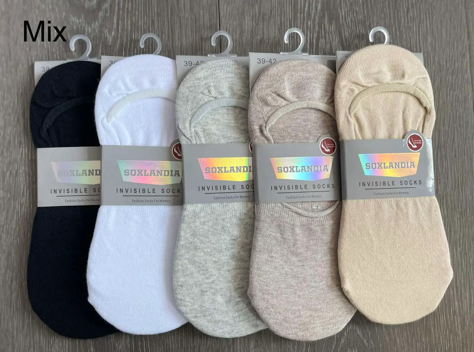 Skarpetki damskie invisible mix 5 par Boxlandia 38/42