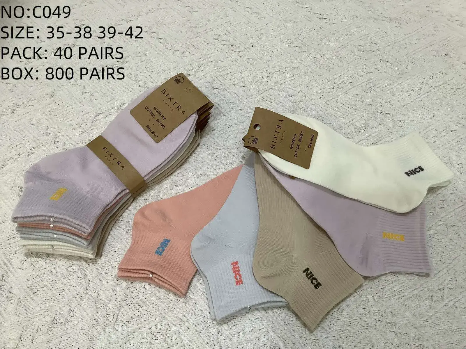 Skarpetki damskie NICE BISTRA NO: C049 rozmiar 35-38/39-42