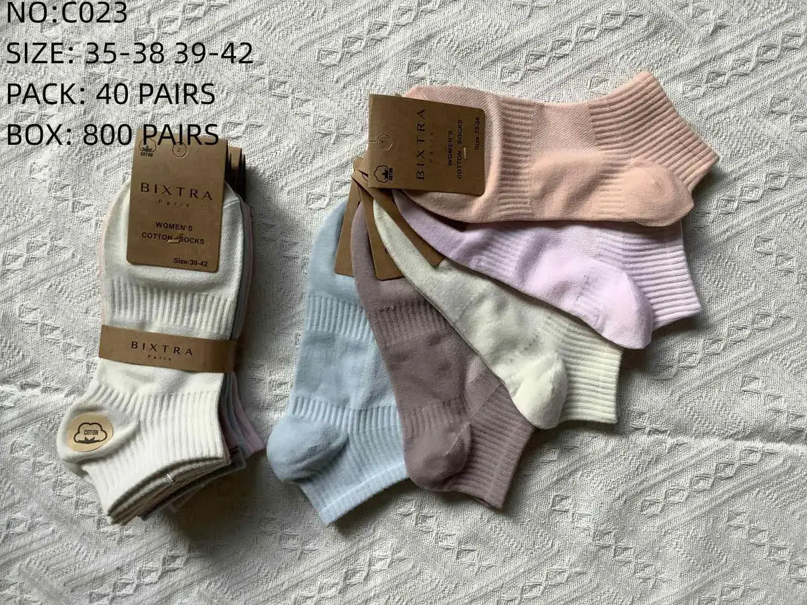 Skarpetki damskie Biktra rozmiar 35-39/38-42, 40 szt