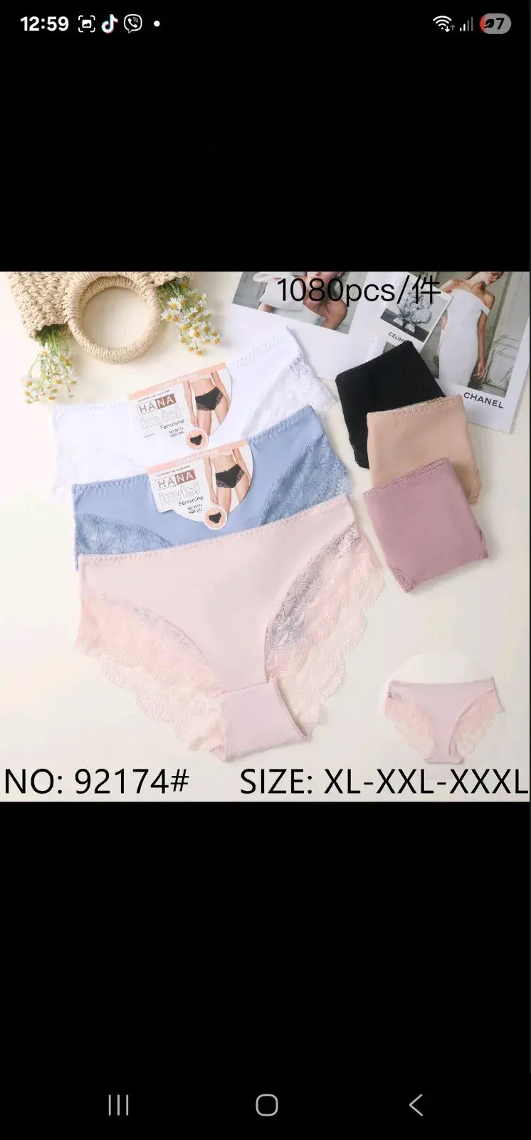 Majtki damskie XL-XX-XXL 6 szt. mix kolorów