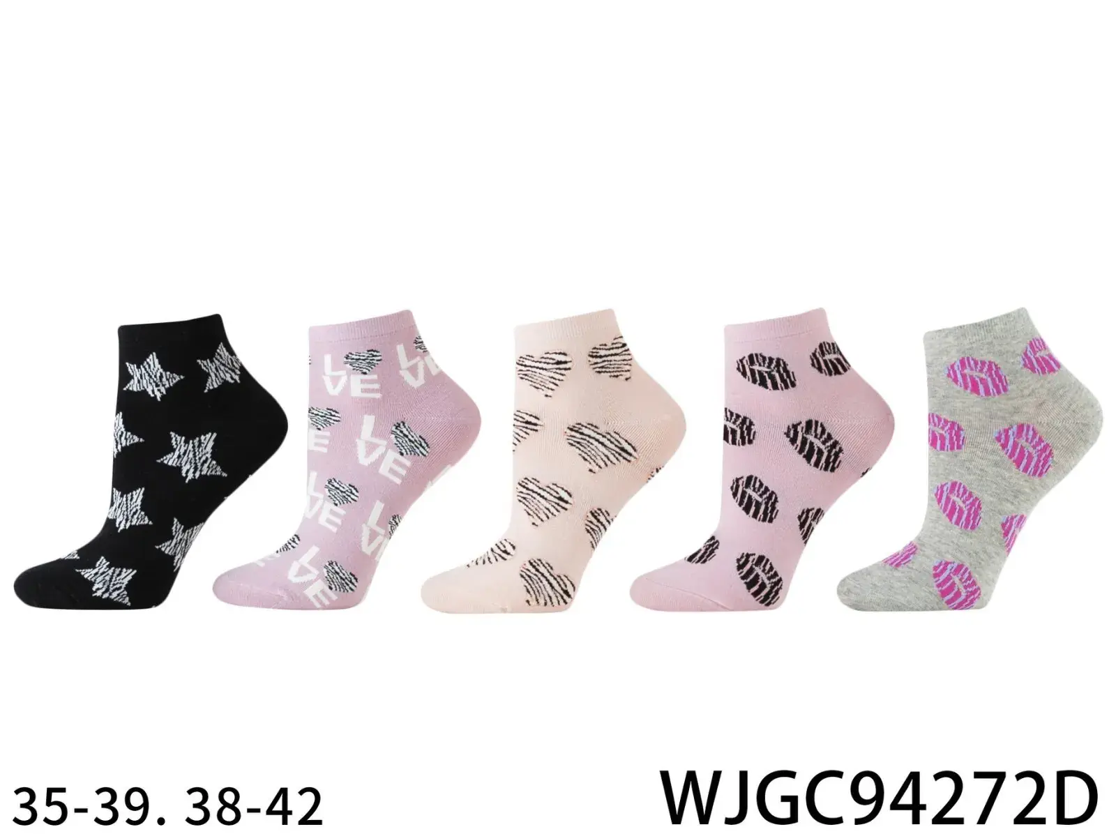Skarpetki damskie wzorzyste 35-39/38-42 WJGC94272
