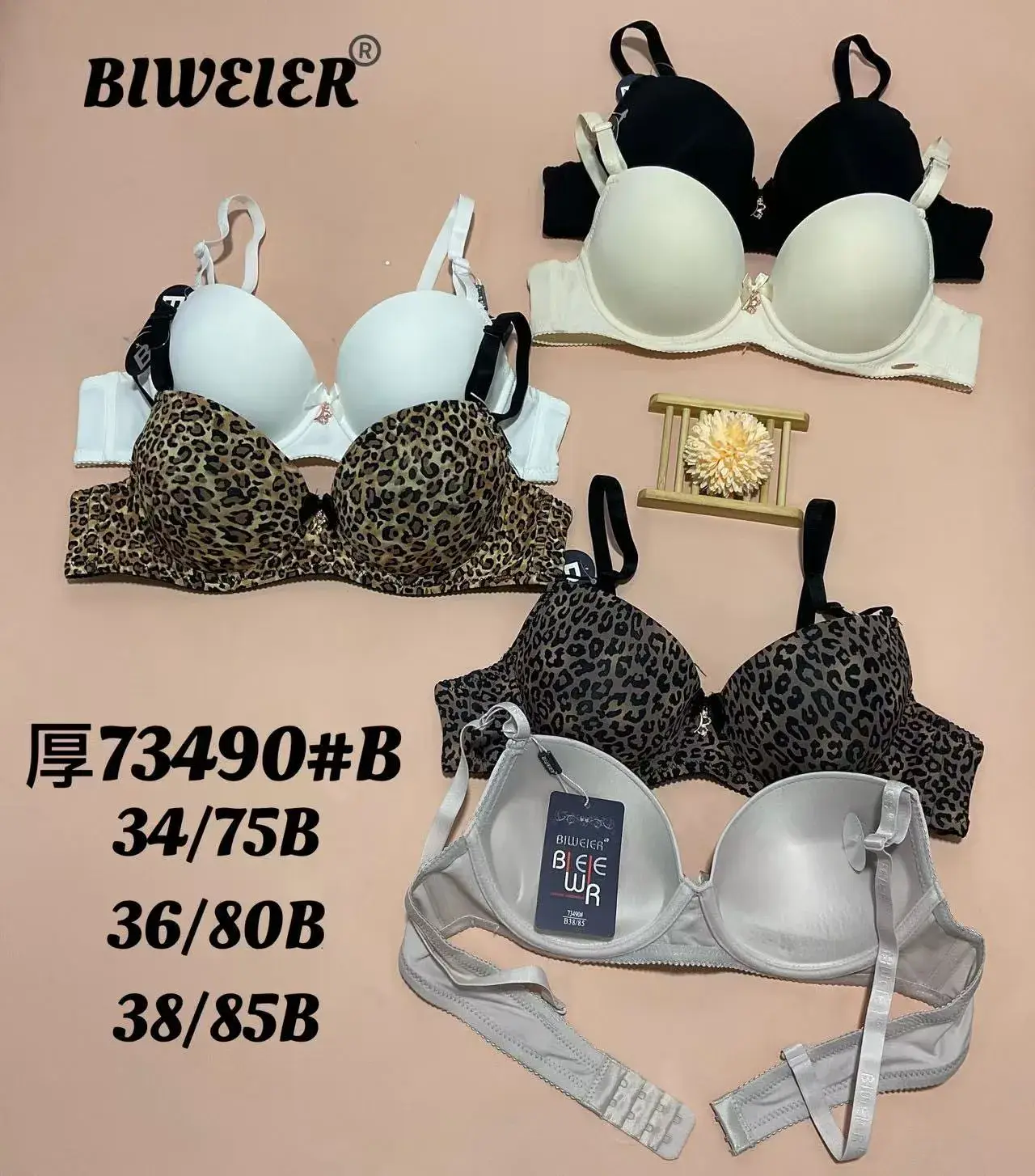 Biustonosz damski Bewer 73490#B rozmiary 34/75B-38/85B