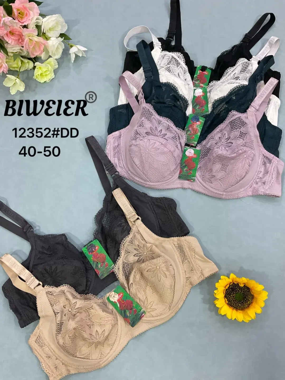 Biustonosz damski koronkowy 12352/DD 40-50 BWEIER