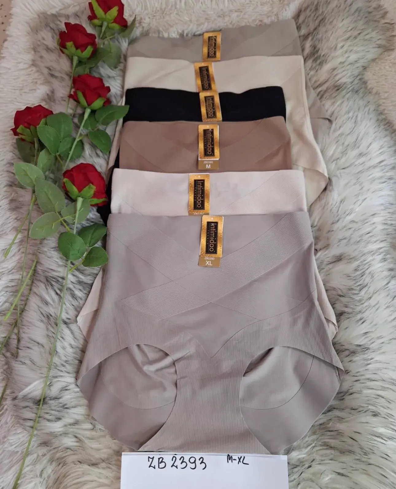 Bokserki damskie modelujące szare XL, 24 szt/opak.