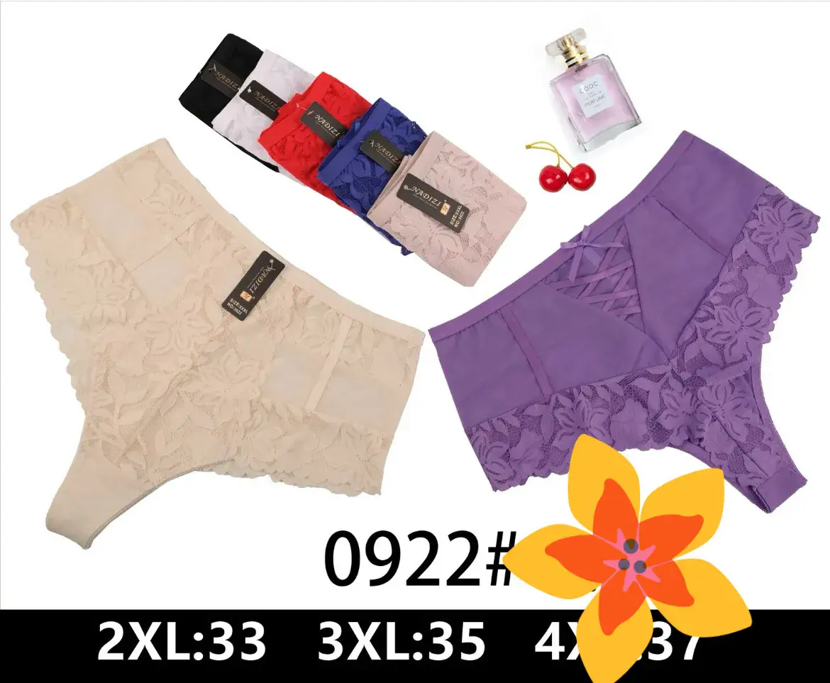 Majtki damskie koronkowe 0922# 2XL-33 3XL-35 4XL-37