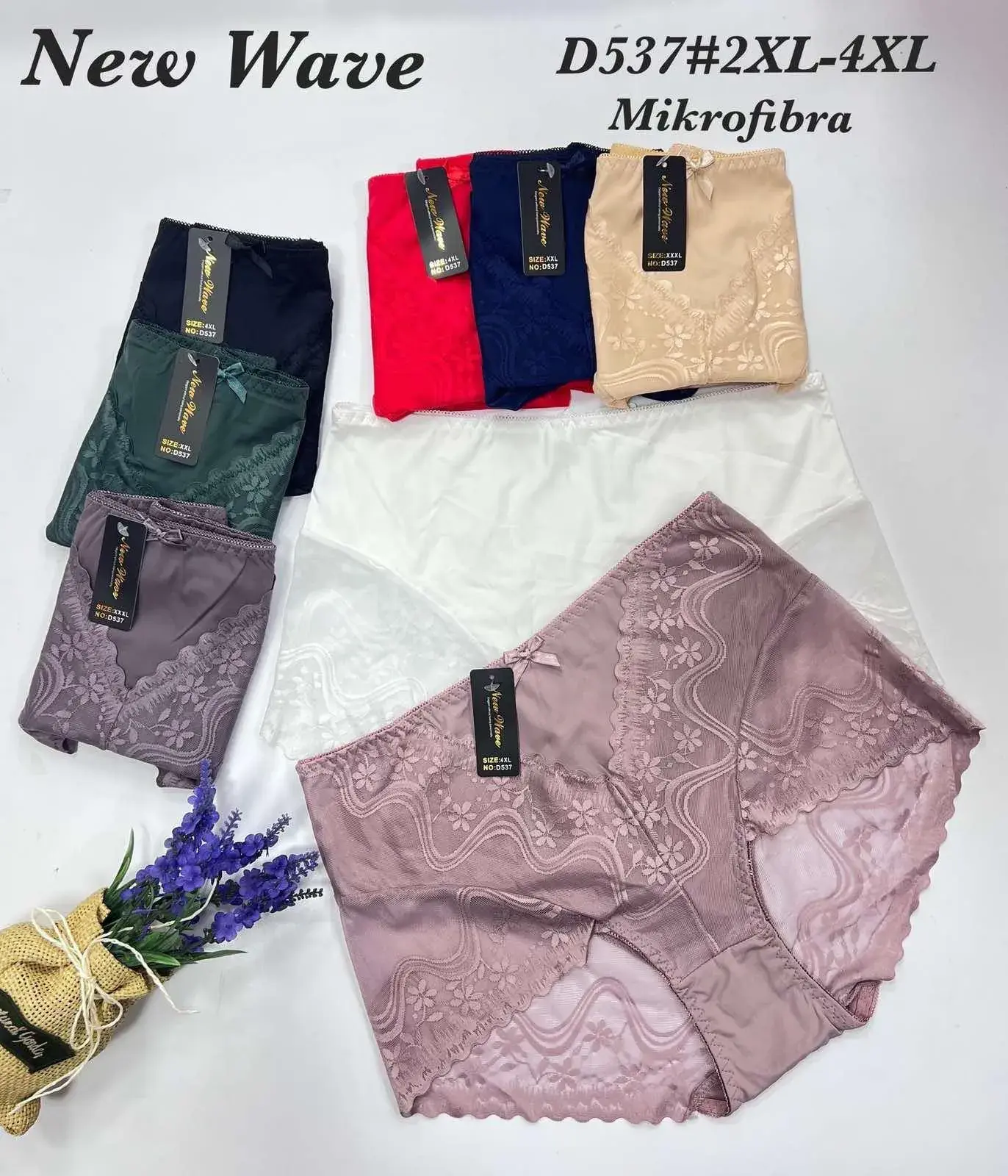 Majtki damskie New Wave mikrofibra XL-XXL D537