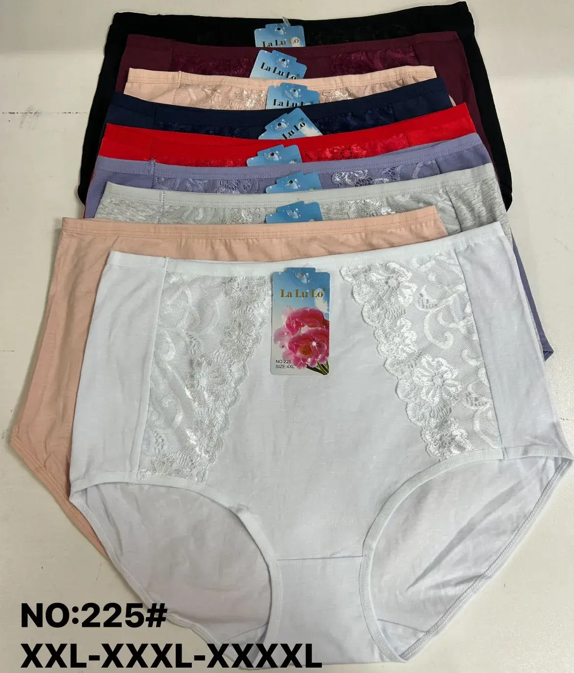 Majtki damskie XL-5XL Lala NO:225, 24 szt