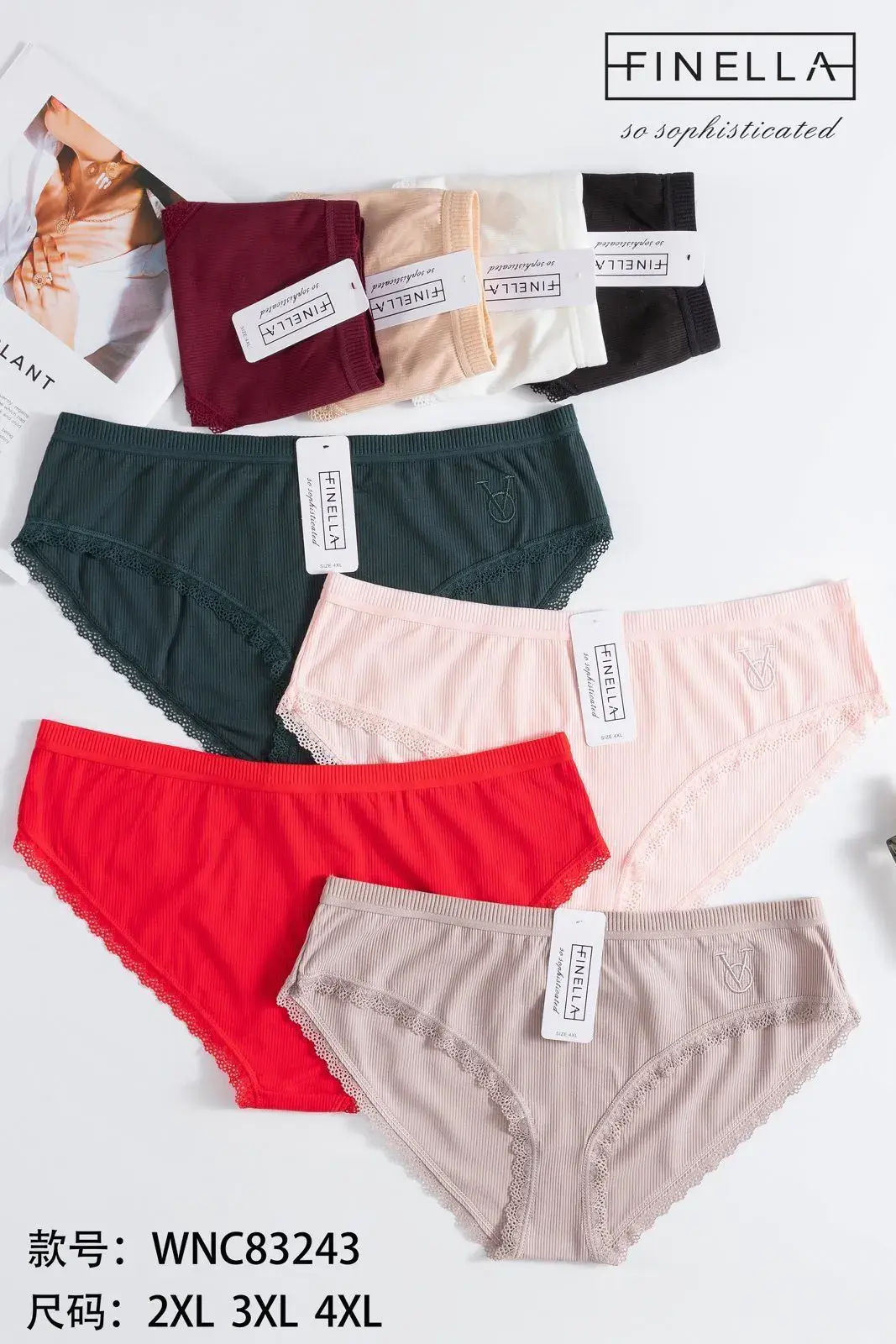 Majtki damskie Finella WNC3242 2XL 3XL 4XL