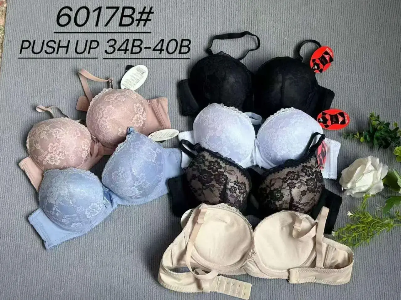 Biustonosz Damski Push-Up 34B-40B 6017B#