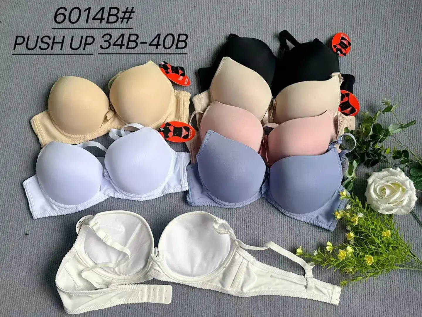 Biustonosz damski push-up 34B-40B 6014B