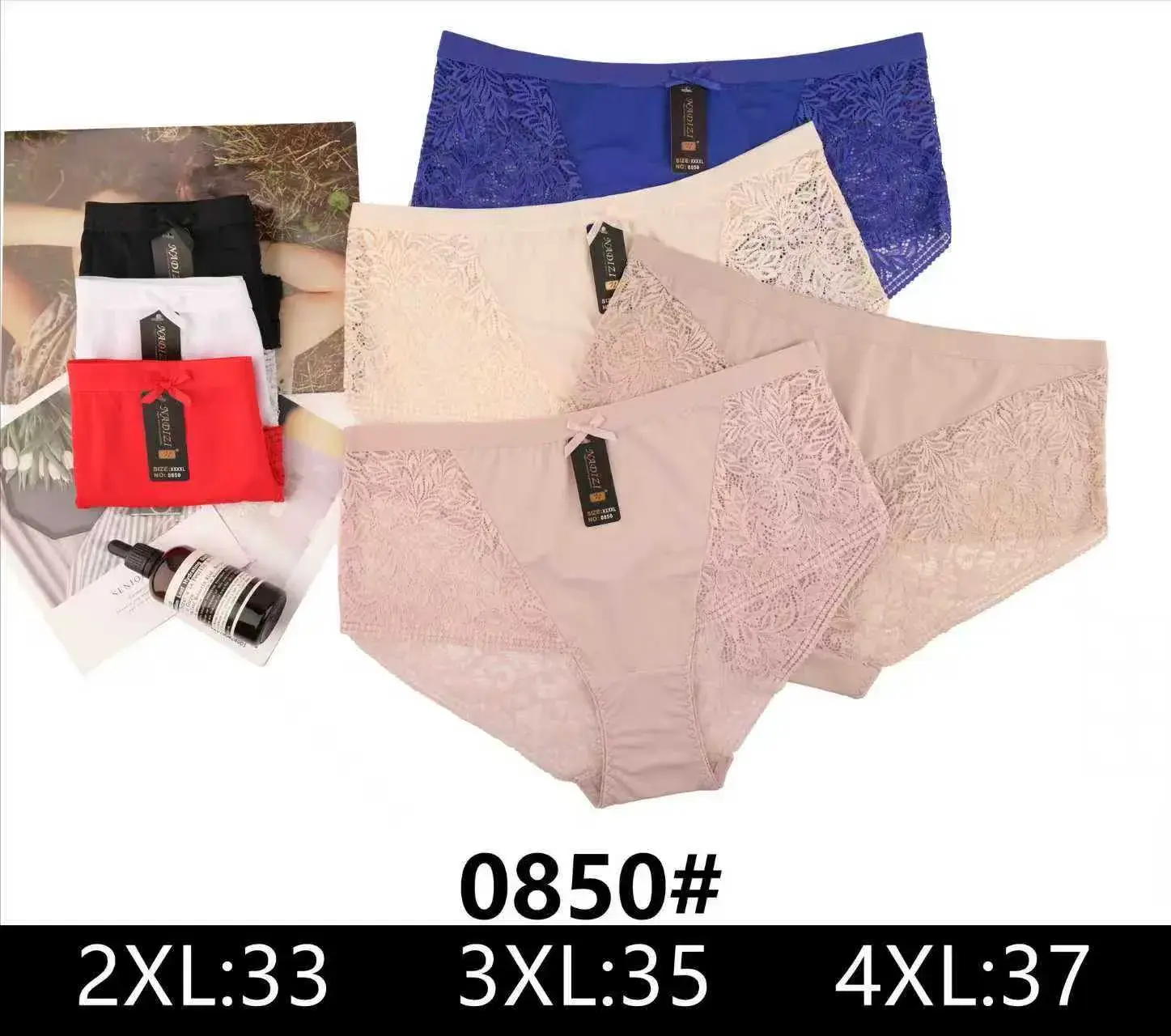 Majtki damskie koronkowe 2XL-4XL