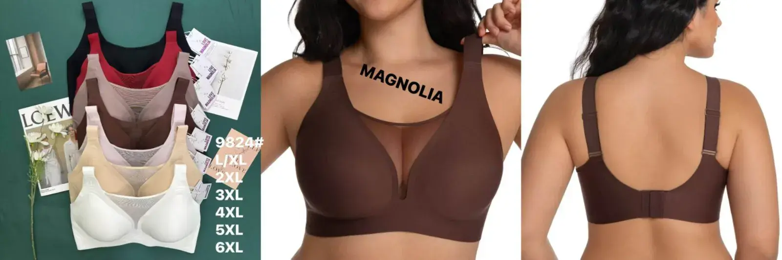 Biustonosz damski Magnolia XL/XXL