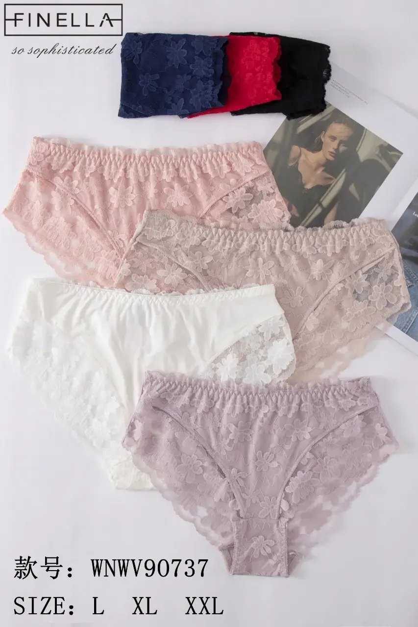 Majtki damskie Finella koronkowe L XL XXL mix kolorów