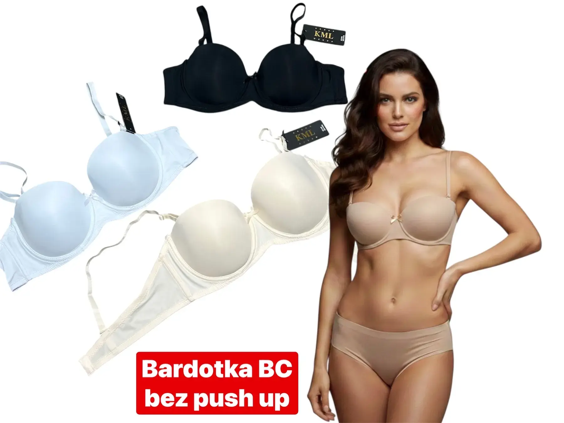 Biustonosz damski B bez push-up EML