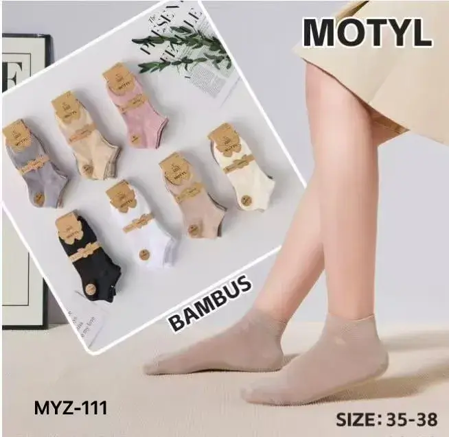 Skarpetki damskie bambusowe motyle Size 35-38 MZY-111