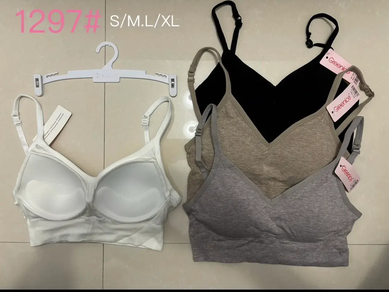 Biustonosz damski bezszwowy S/M/L/XL 1297# 4 szt.